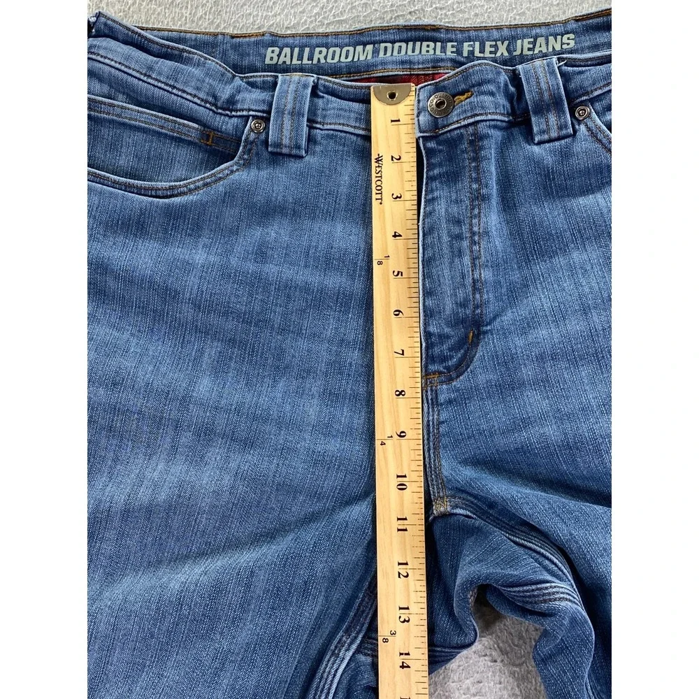 Duluth Ballroom Double Flex Men's Jeans 38x30 Buffalo Plaid Flannel Lined Denim - Picture 8 of 13